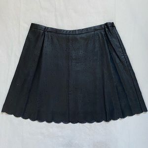 BCBG Faux Leather Mini Skirt